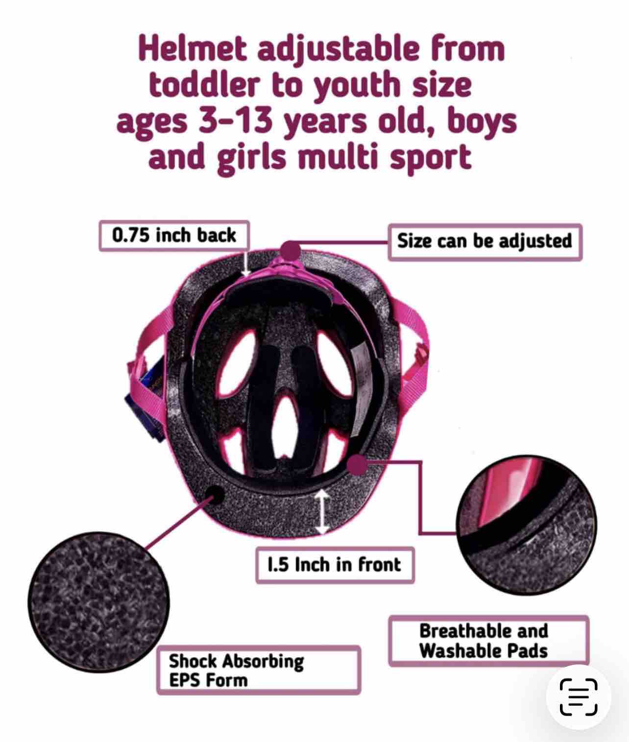Kids Bike Helmet for Ages 3-13 – Safe, Adjustable, and Comfortable